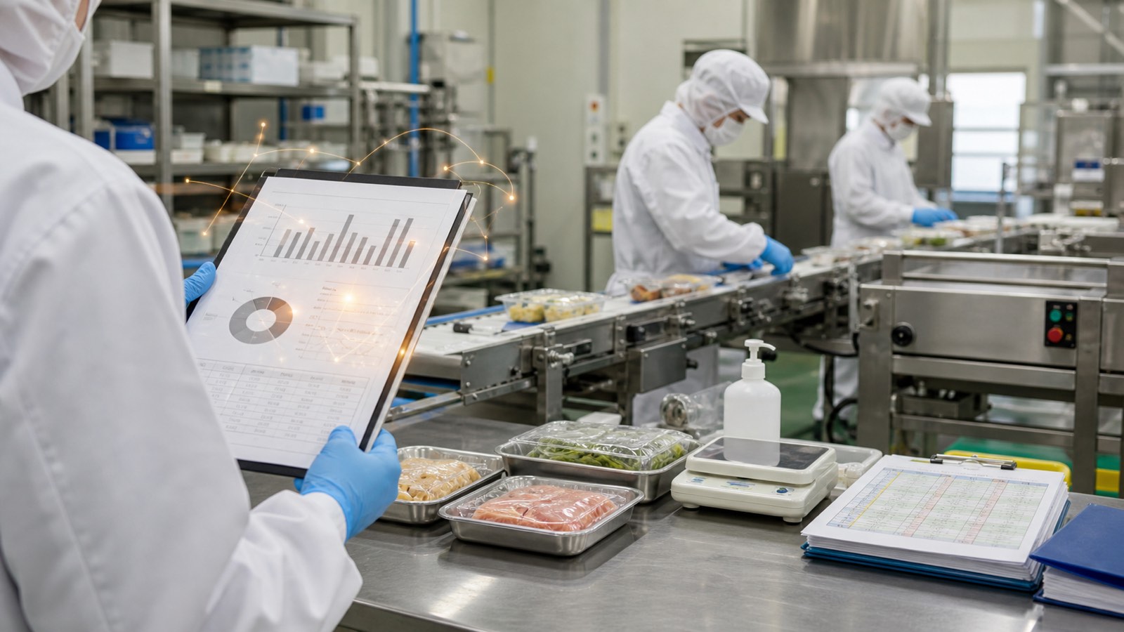 西条市の食品メーカーの現場 - AI業務自動化イメージ